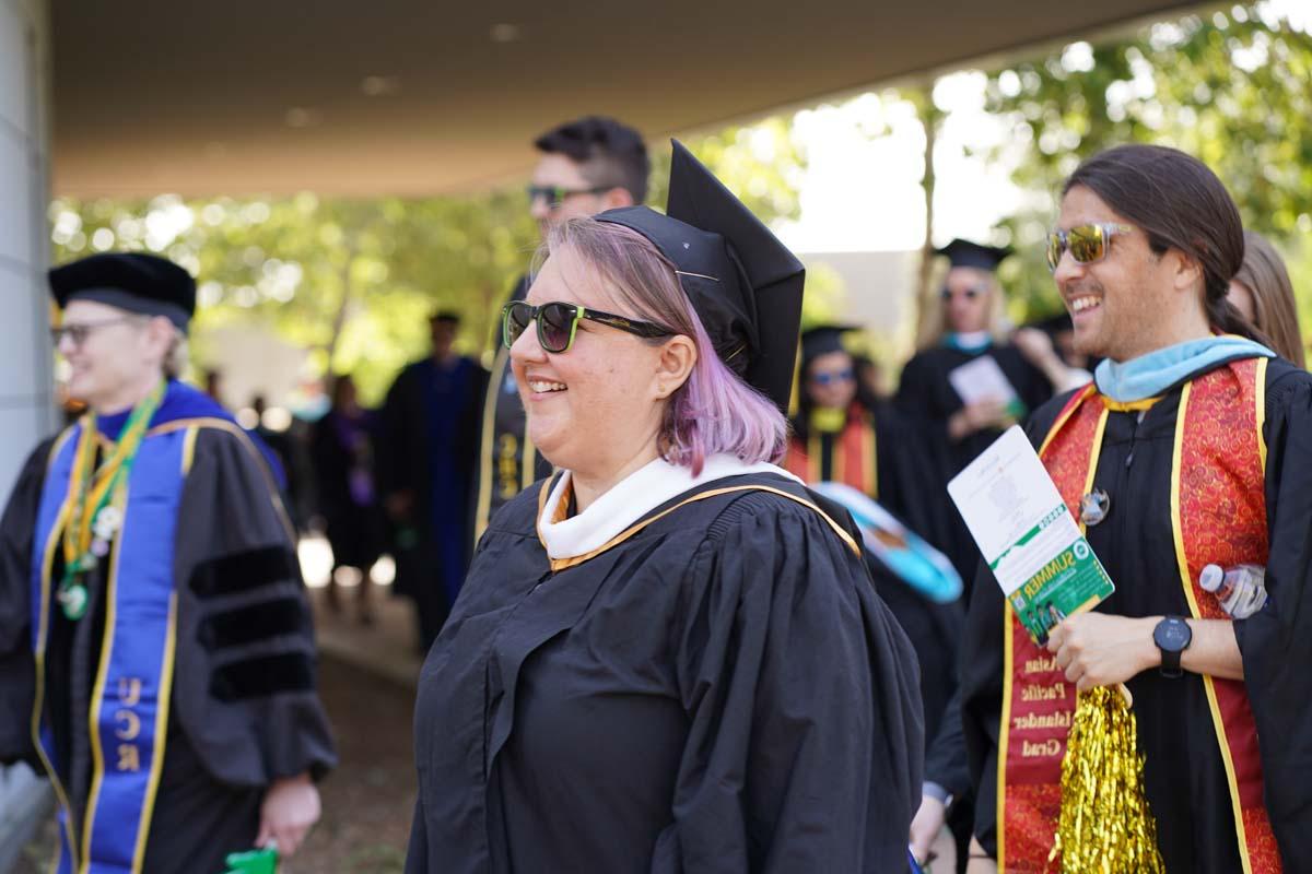 Graduate and faculty processional at CHC's Commencement 2024.